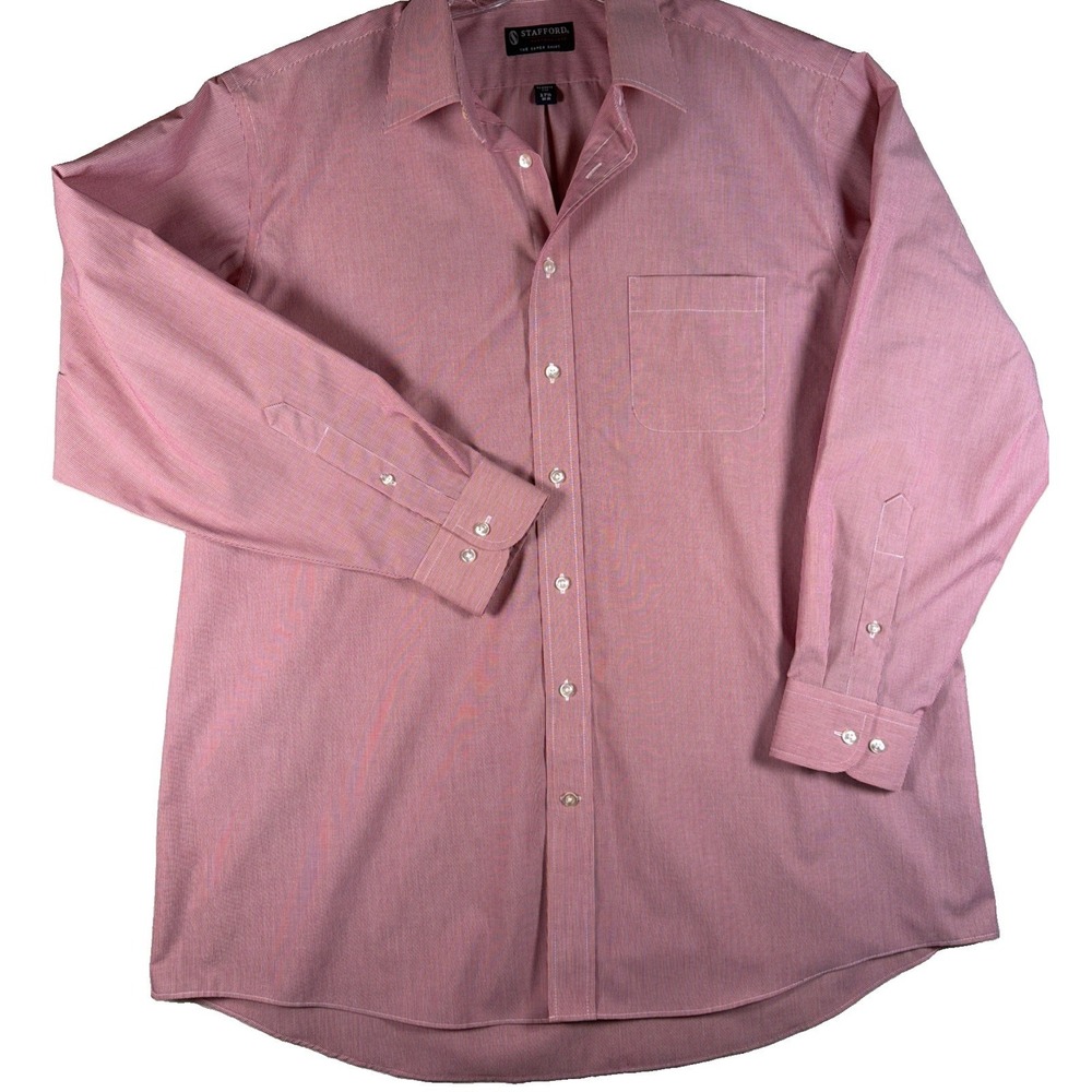 Mens‎ Shirt 17.5 34-35 Stafford Performance Classic Fit